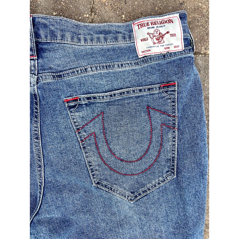 NWT Men's True Religion Rocco Moto relaxed skinny jeans size 36x32 - Picture 6 of 6